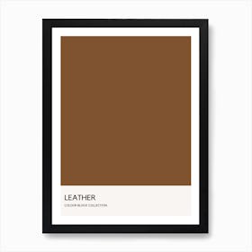 Leather Colour Block Poster Art Print