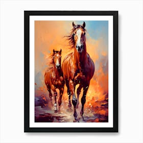 Bond Beyond Hooves Art Print