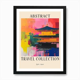 Abstract Travel Collection Poster Kyoto Japan 1 Art Print