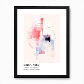 World Tour Exhibition, Abstract Art, Berlin, 1960 2 Art Print