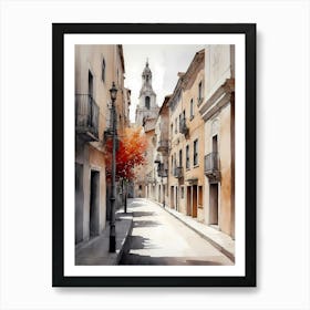 Street In Spain 1 Art Print