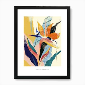 Colourful Flower Illustration Poster Bird Of Paradise 3 Art Print