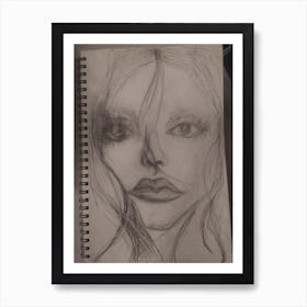 Face Of A Woman Art Print