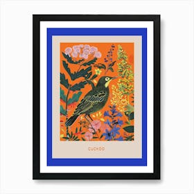 Spring Birds Poster Cuckoo 1 Art Print