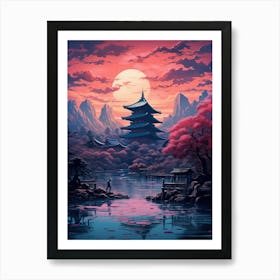 Japanese Landscape 20 Art Print