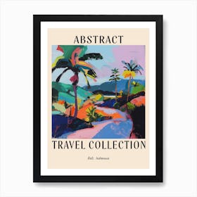 Abstract Travel Collection Poster Bali Indonesia 6 Art Print