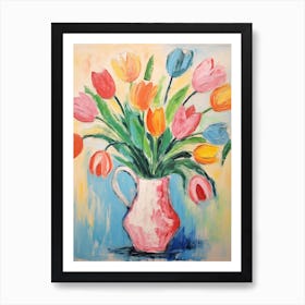 Flower Painting Fauvist Style Tulip 1 Poster