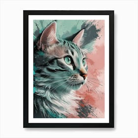 Portrait Of A Cat 1 Art Print