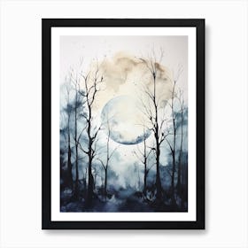 Watercolour Of Sherwood Forest   England 3 Art Print