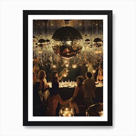 Disco Ball Party Rothschilds Surreal Style 0 Art Print