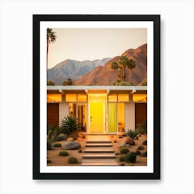 California Dreaming - Mid-Century Sunset Art Print