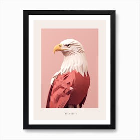 Minimalist Bald Eagle 3 Bird Poster Art Print