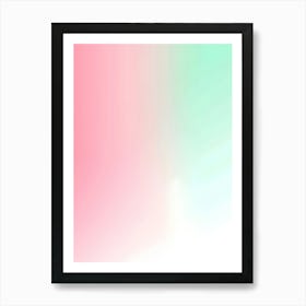 Pastel Pink And Green Background Art Print