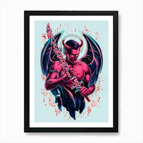 Devil With A Sword Art Print