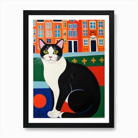 Cat In Amsterdam Art Print