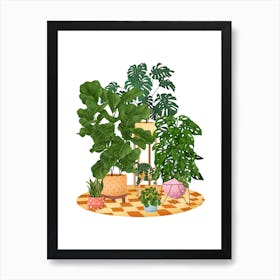 Colourful Potted Plant 2 Art Print