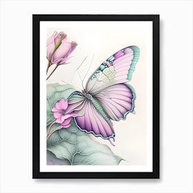 Butterflysketch2 Art Print