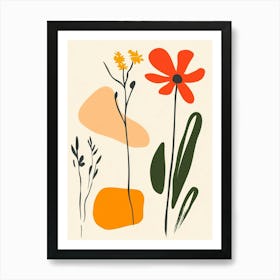 Abstract Flowers 34 Art Print