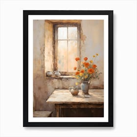 Old Stone Farm Warm Tones 4 Art Print