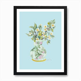 Apple Blossom In Vase Art Print