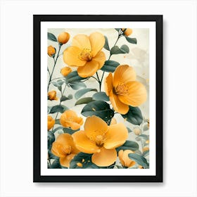 Yellow Flowers Art Print