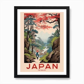 Iya Valley, Visit Japan Vintage Travel Art 3 Art Print