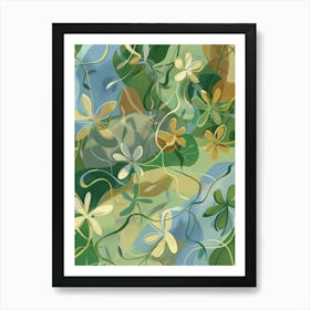 Abstract Floral Art Print