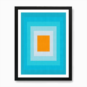 Modern gradient geometry 3 Art Print