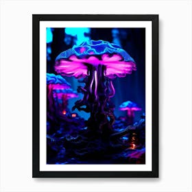 Psychedelic Mushrooms Art Print