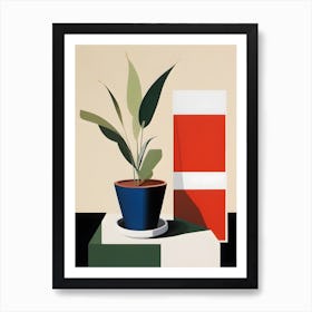 'Plant' Abstract Art Print