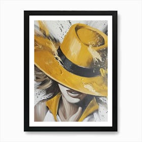 Yellow Hat Art Print