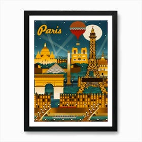 Paris Eiffel Tower Art Print