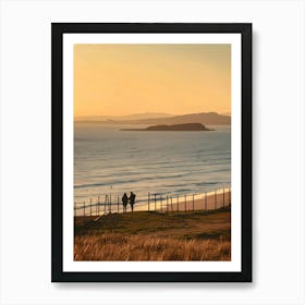 Sunset At The Beach 12 Art Print