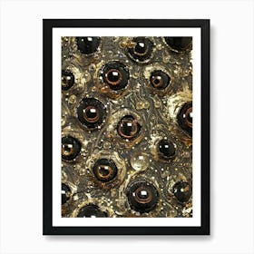 Gold Eyes Art Print