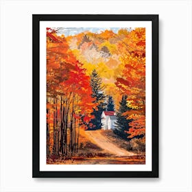 Fall In The Woods Art Print