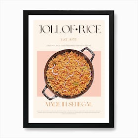 Jollof Rice Mid Century Art Print
