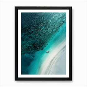 Aerial View Of A Beach 2 Art Print