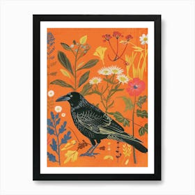 Spring Birds Crow 4 Art Print