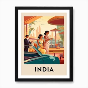 Vintage Travel Poster India 6 Art Print