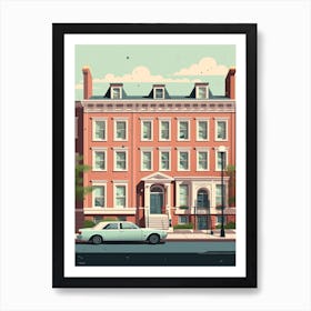 Philadelphia United States Travel Illustration 2 Art Print