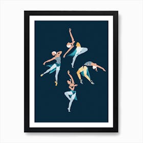 Suspended Rhythm // ballerina ballet dancer Art Print