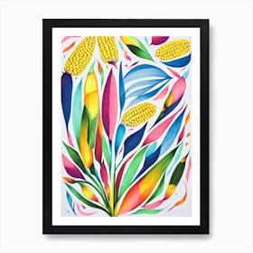 Corn Marker vegetable Art Print