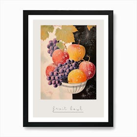 Art Deco Fruit Bowl 2 Poster Art Print