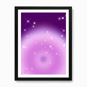 Relaxing Gradient – Amethyst Aura Art Print