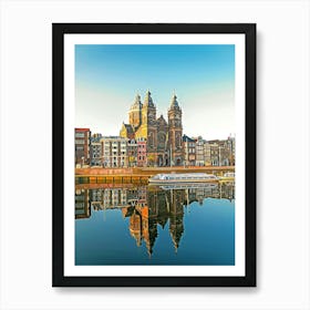 Basilica Of Saint Nicholas In Amsterdam, The Netherlands Art Print