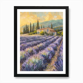 Lavender Field 3 Art Print