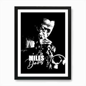 Miles Davis Jazz Music Trumpeter Legend Art Print