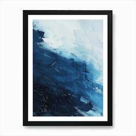 Abstract Blue Painting 17 Art Print