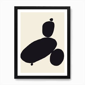 Zen Stone balancing Art Print