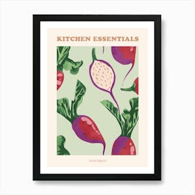 Vegetable Pattern Illustration Poster 2 Poster